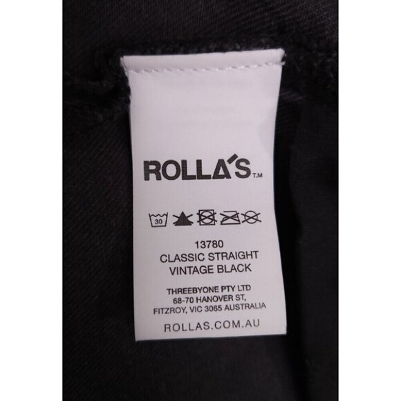 Rolla’s Original Straight High Rise Jeans Size 32 Sunbleach 90's Style NWT - Picture 13 of 13